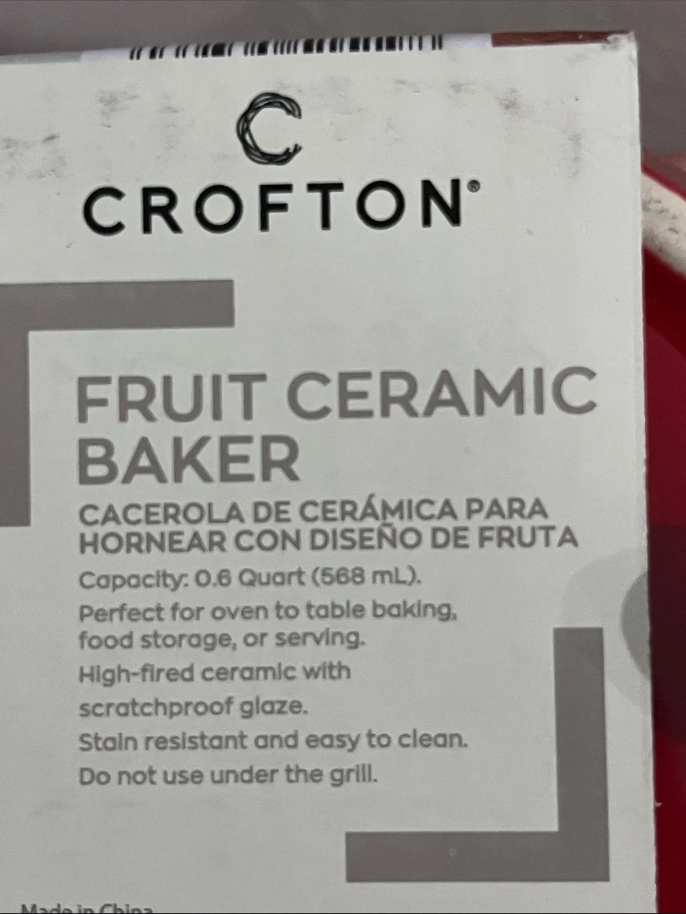 Ceramic Strawberry Baker Enamel finish by Crofton Oven to Table